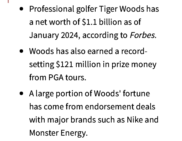 Tiger woods